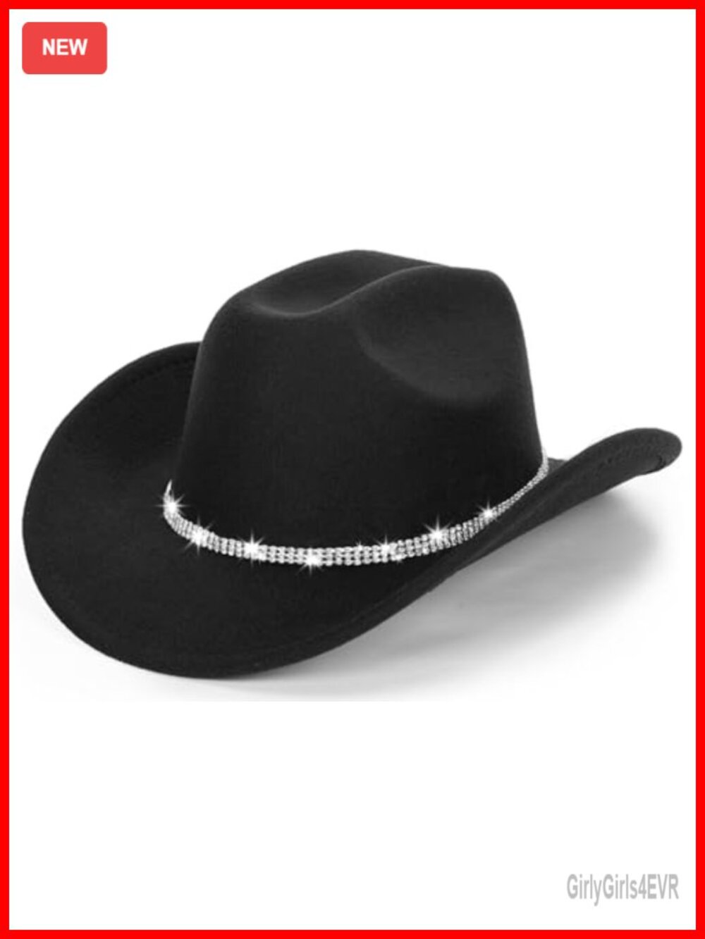 Unisex Felt Western Cowboy Cowgirl Fedora Jazz Hat Adjustable